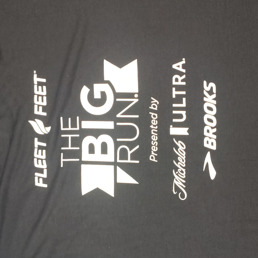 Brooks Black 'Party Like a Runner' UNISEX Distant Short Sleeve Tee - Picture 14 of 16